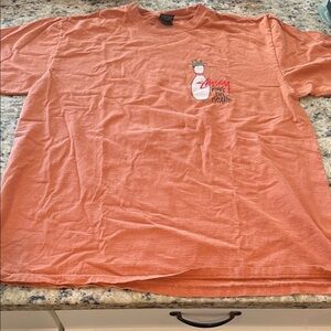 Stussy Orange Short Sleeve Graphic Tee